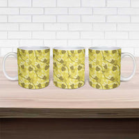 Anthurium Pikake Ti Leaf Palaka Ceramic Mug Yellow Version