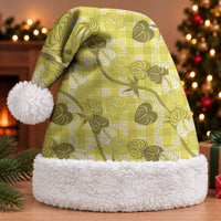 Anthurium Pikake Ti Leaf Palaka Christmas Santa Hat Yellow Version LT01 With Fur Yellow - Polynesian Pride