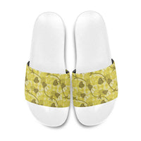 Anthurium Pikake Ti Leaf Palaka Slide Sandals Yellow Version