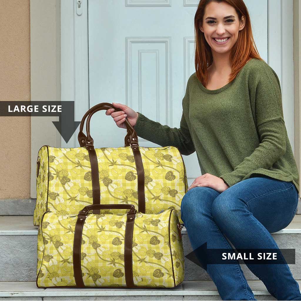 Anthurium Pikake Ti Leaf Palaka Travel Bag Yellow Version