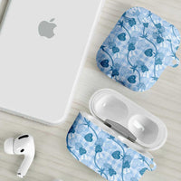 Anthurium Pikake Ti Leaf Palaka AirPods Case Blue Version LT01 - Polynesian Pride