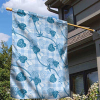 Anthurium Pikake Ti Leaf Palaka Garden Flag Blue Version