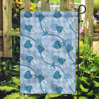 Anthurium Pikake Ti Leaf Palaka Garden Flag Blue Version