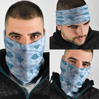 Anthurium Pikake Ti Leaf Palaka Neck Gaiter Blue Version