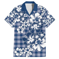 Hibiscus Pakala Cobalt Blue Royal Hawaiian Shirt Tropical Floral Stylized - Polynesian Pride