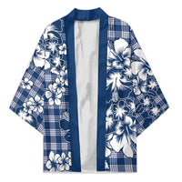 Hibiscus Pakala Cobalt Blue Royal Kimono Tropical Floral Stylized LT01 Unisex Blue - Polynesian Pride