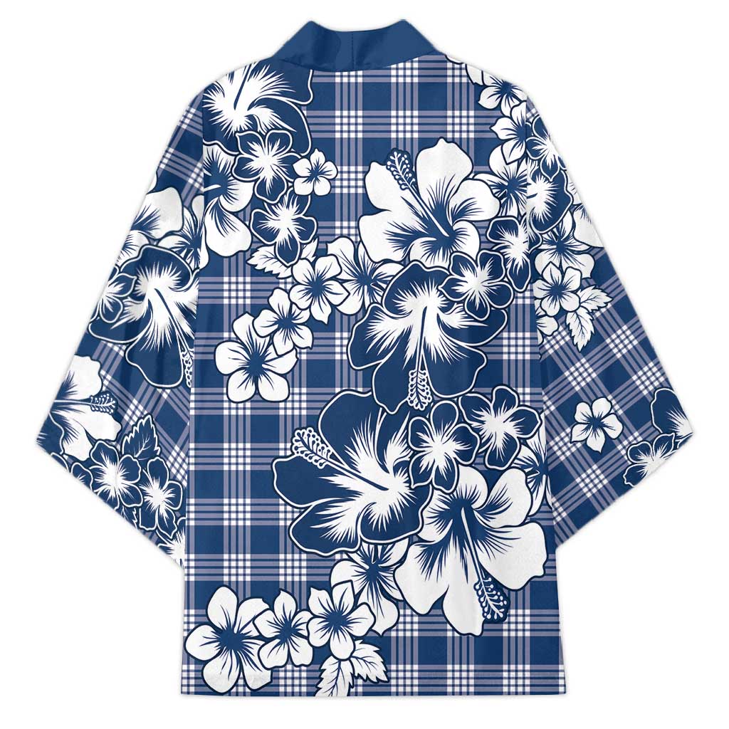 Hibiscus Pakala Cobalt Blue Royal Kimono Tropical Floral Stylized LT01 - Polynesian Pride