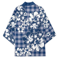 Hibiscus Pakala Cobalt Blue Royal Kimono Tropical Floral Stylized LT01 - Polynesian Pride