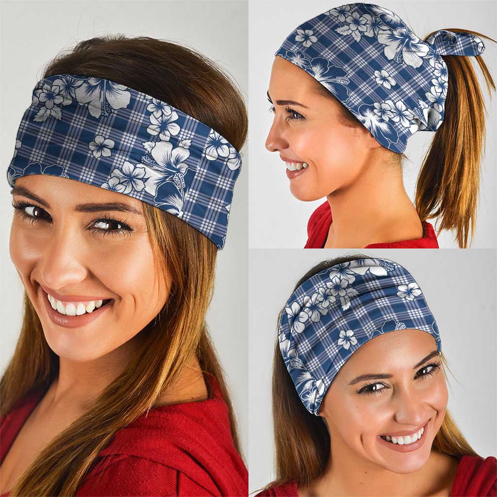 Hibiscus Pakala Cobalt Blue Royal Neck Gaiter Tropical Floral Stylized LT01 - Polynesian Pride