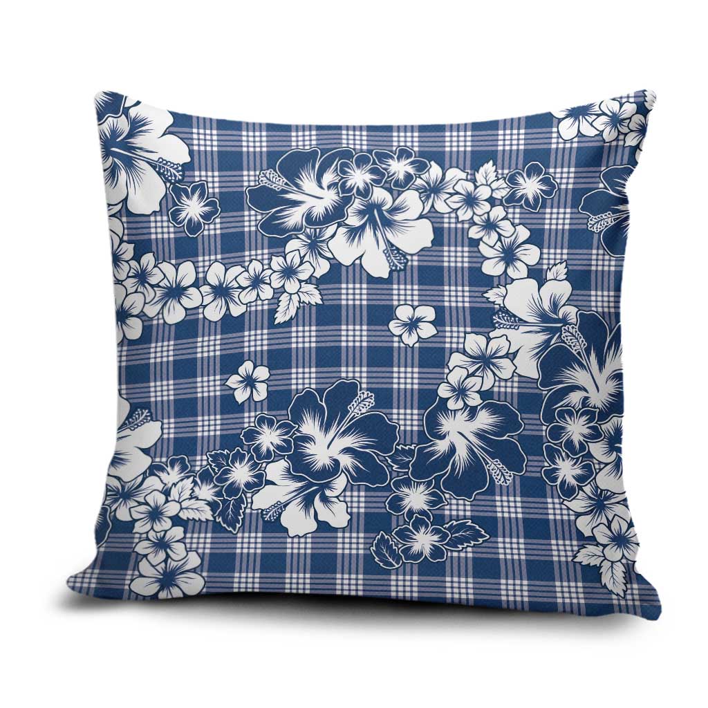 Hibiscus Pakala Cobalt Blue Royal Pillow Cover Tropical Floral Stylized LT01 Blue - Polynesian Pride