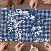 Hibiscus Pakala Cobalt Blue Royal Puzzle Tropical Floral Stylized LT01 - Polynesian Pride