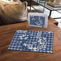Hibiscus Pakala Cobalt Blue Royal Puzzle Tropical Floral Stylized LT01 - Polynesian Pride