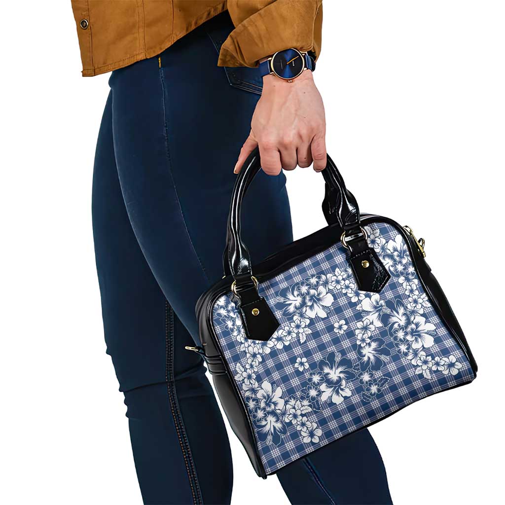 Hibiscus Pakala Cobalt Blue Royal Shoulder Handbag Tropical Floral Stylized LT01 - Polynesian Pride