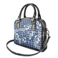 Hibiscus Pakala Cobalt Blue Royal Shoulder Handbag Tropical Floral Stylized LT01 - Polynesian Pride