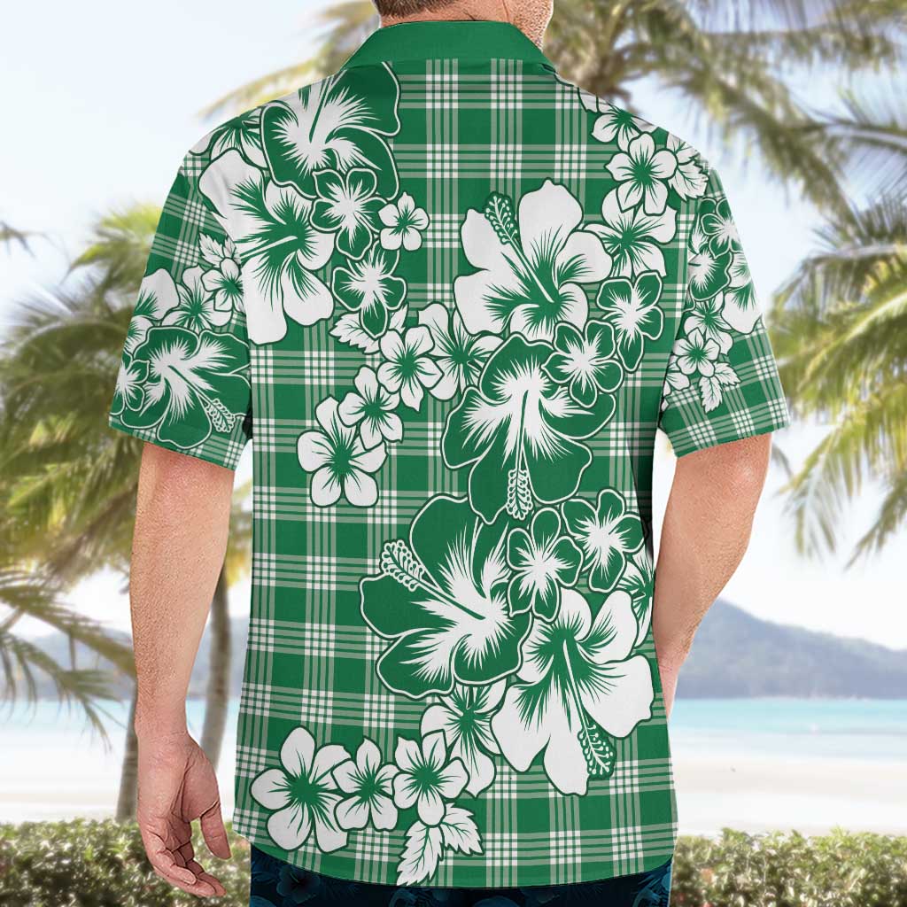 Hibiscus Pakala Emerald Green Hawaiian Shirt Tropical Floral Stylized - Polynesian Pride