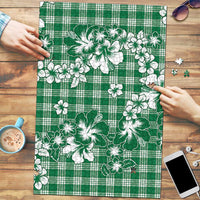 Hibiscus Pakala Emerald Green Puzzle Tropical Floral Stylized LT01 Green - Polynesian Pride