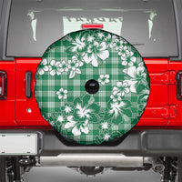 Hibiscus Pakala Emerald Green Spare Tire Cover Tropical Floral Stylized LT01 - Polynesian Pride