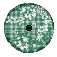 Hibiscus Pakala Emerald Green Spare Tire Cover Tropical Floral Stylized LT01 - Polynesian Pride