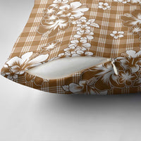 Hibiscus Pakala Bronze Brown Pillow Cover Tropical Floral Stylized LT01 - Polynesian Pride