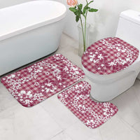 Hibiscus Pakala Royal Magenta Bathroom Set Tropical Floral Stylized - Polynesian Pride