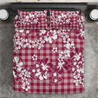 Hibiscus Pakala Royal Magenta Bedding Set Tropical Floral Stylized LT01 Magenta - Polynesian Pride