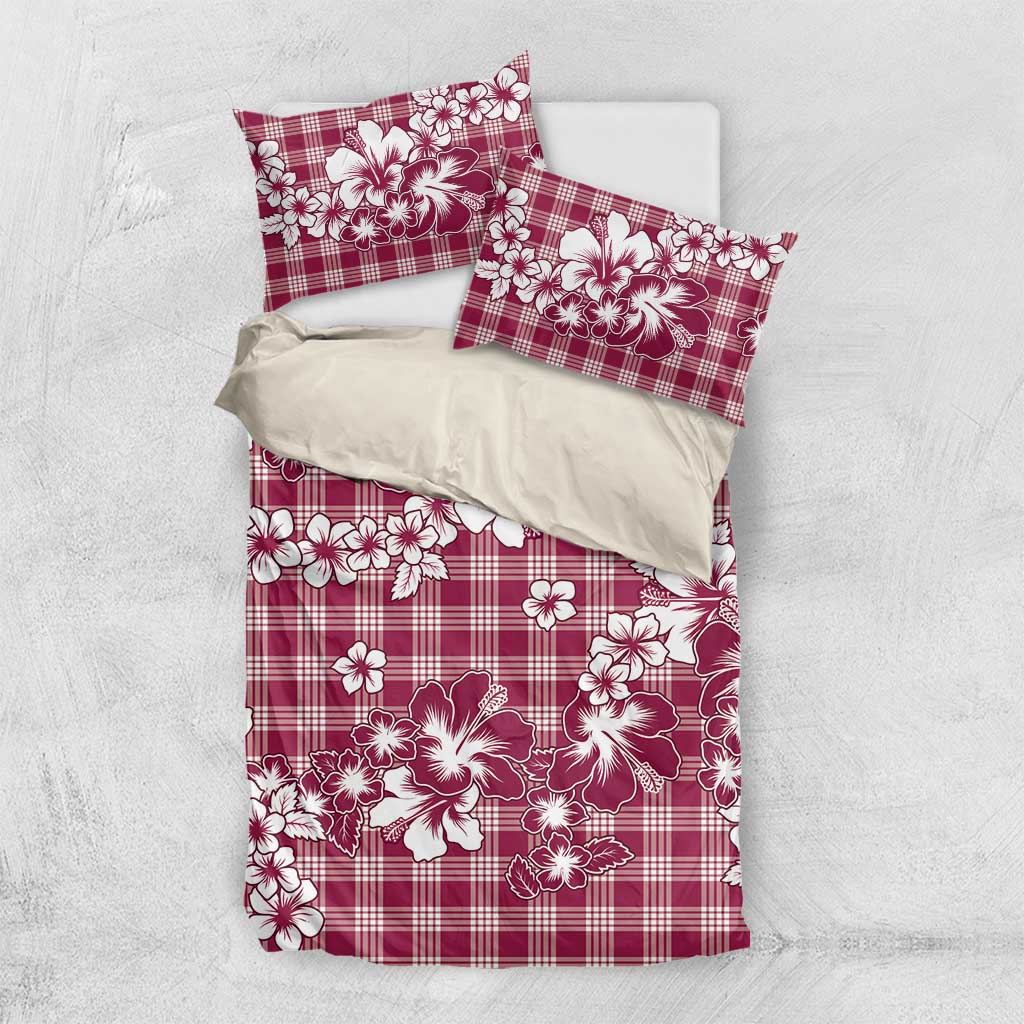Hibiscus Pakala Royal Magenta Bedding Set Tropical Floral Stylized LT01 US Twin 172cm x 218cm Magenta - Polynesian Pride
