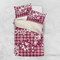 Hibiscus Pakala Royal Magenta Bedding Set Tropical Floral Stylized LT01 US Twin 172cm x 218cm Magenta - Polynesian Pride