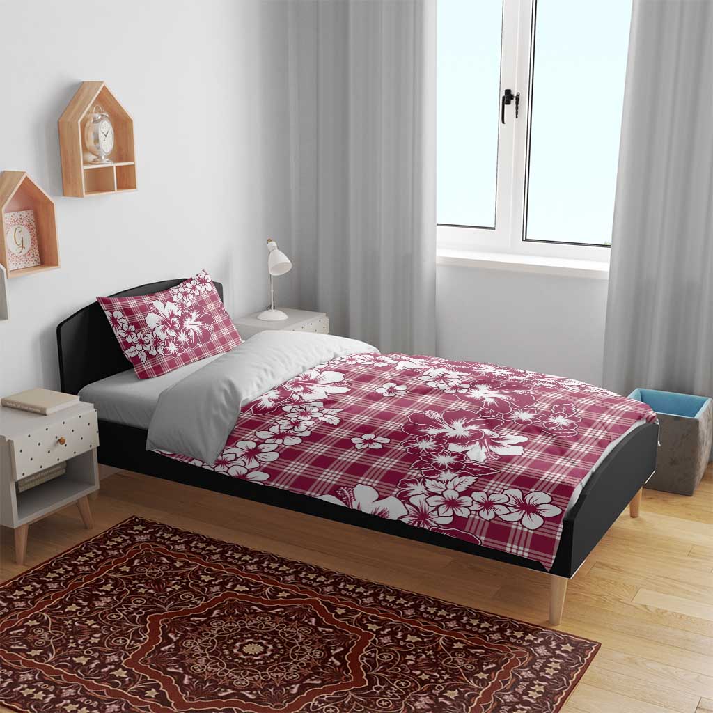 Hibiscus Pakala Royal Magenta Bedding Set Tropical Floral Stylized LT01 - Polynesian Pride