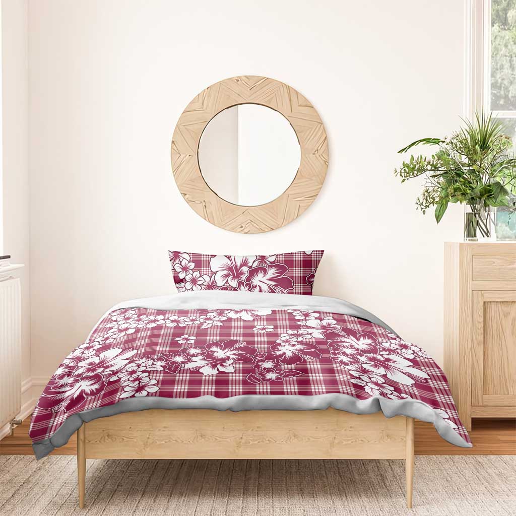Hibiscus Pakala Royal Magenta Bedding Set Tropical Floral Stylized LT01 - Polynesian Pride