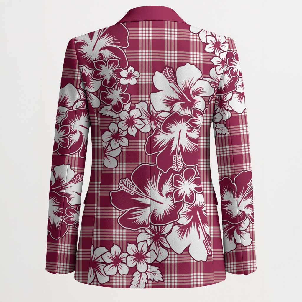 Hibiscus Pakala Royal Magenta Blazer Tropical Floral Stylized LT01 - Polynesian Pride