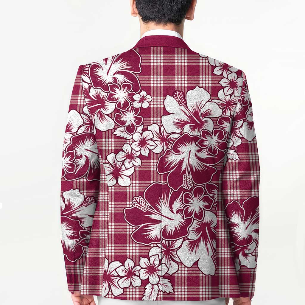 Hibiscus Pakala Royal Magenta Blazer Tropical Floral Stylized LT01 - Polynesian Pride