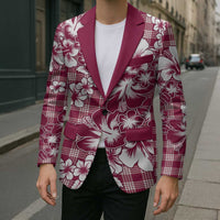 Hibiscus Pakala Royal Magenta Blazer Tropical Floral Stylized LT01 - Polynesian Pride