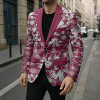 Hibiscus Pakala Royal Magenta Blazer Tropical Floral Stylized LT01 - Polynesian Pride
