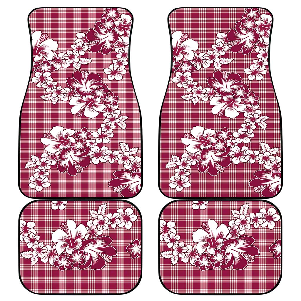 Hibiscus Pakala Royal Magenta Car Mats Tropical Floral Stylized LT01 - Polynesian Pride