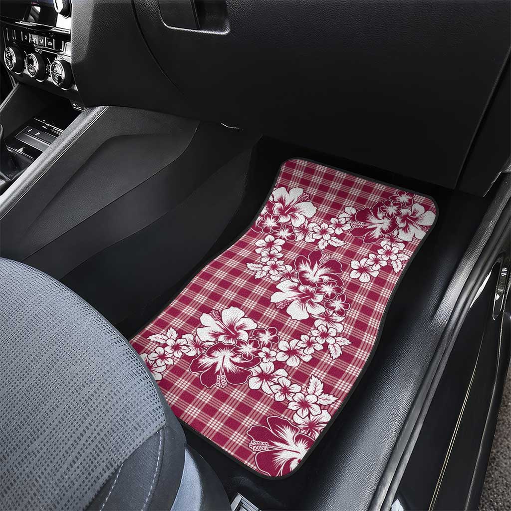Hibiscus Pakala Royal Magenta Car Mats Tropical Floral Stylized LT01 - Polynesian Pride