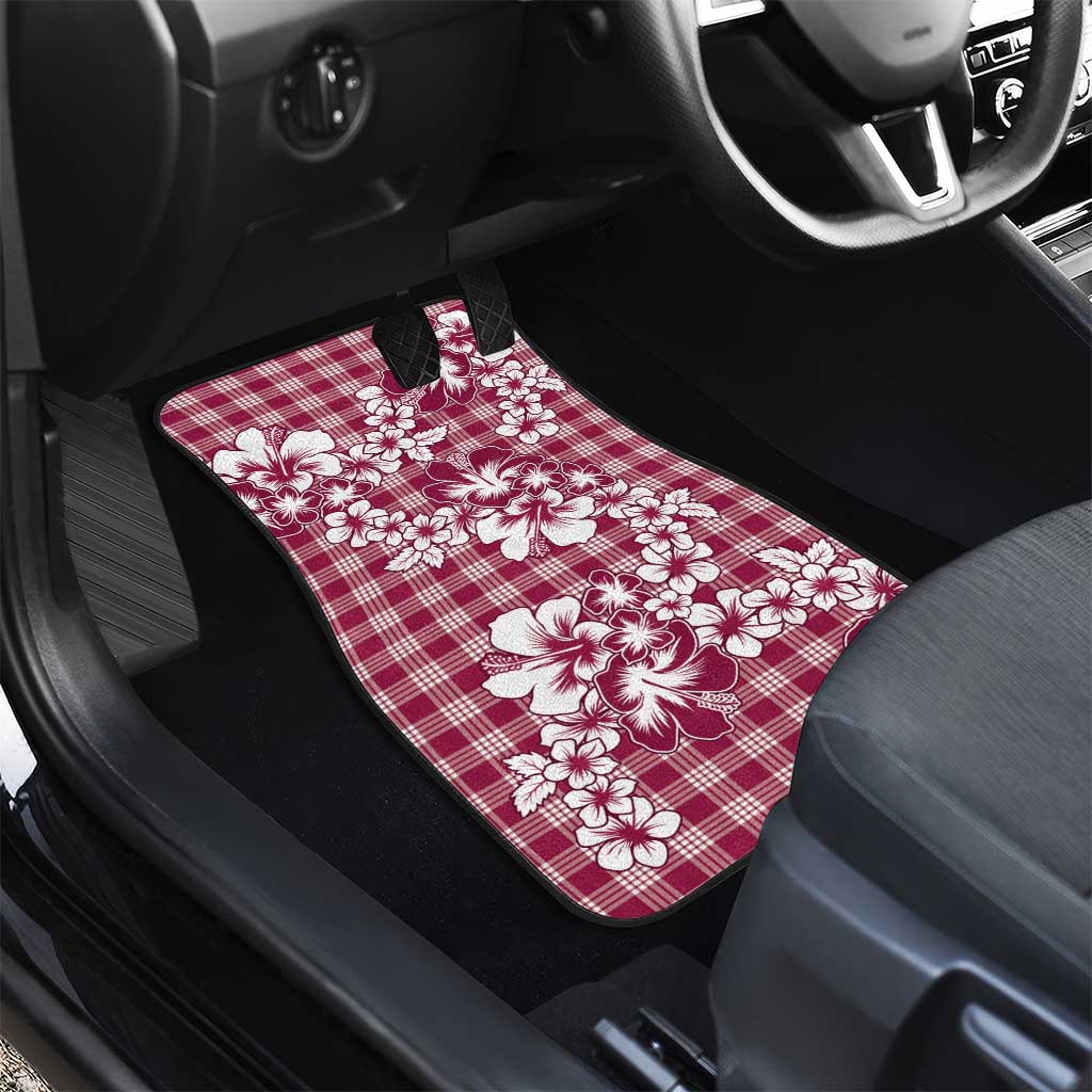 Hibiscus Pakala Royal Magenta Car Mats Tropical Floral Stylized LT01 - Polynesian Pride