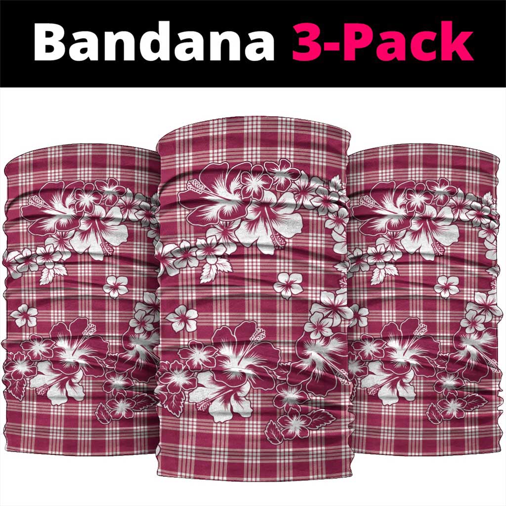 Hibiscus Pakala Royal Magenta Neck Gaiter Tropical Floral Stylized LT01 package One Size: 25*50cm Magenta - Polynesian Pride