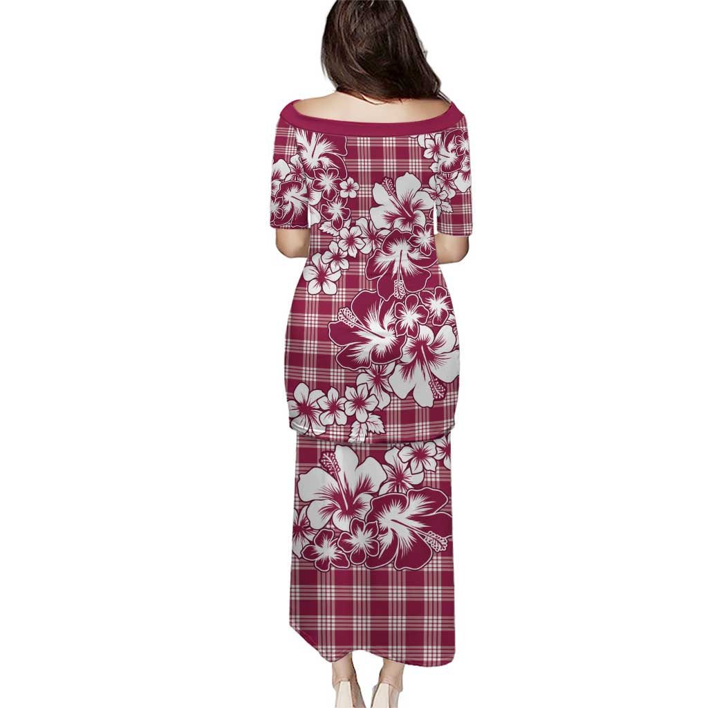 Hibiscus Pakala Royal Magenta Puletasi Tropical Floral Stylized LT01 - Polynesian Pride