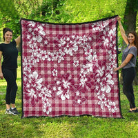 Hibiscus Pakala Royal Magenta Quilt Tropical Floral Stylized - Polynesian Pride