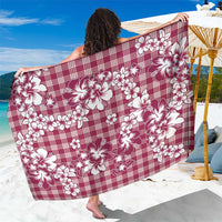 Hibiscus Pakala Royal Magenta Sarong Tropical Floral Stylized LT01 One Size 44 x 66 inches Magenta - Polynesian Pride