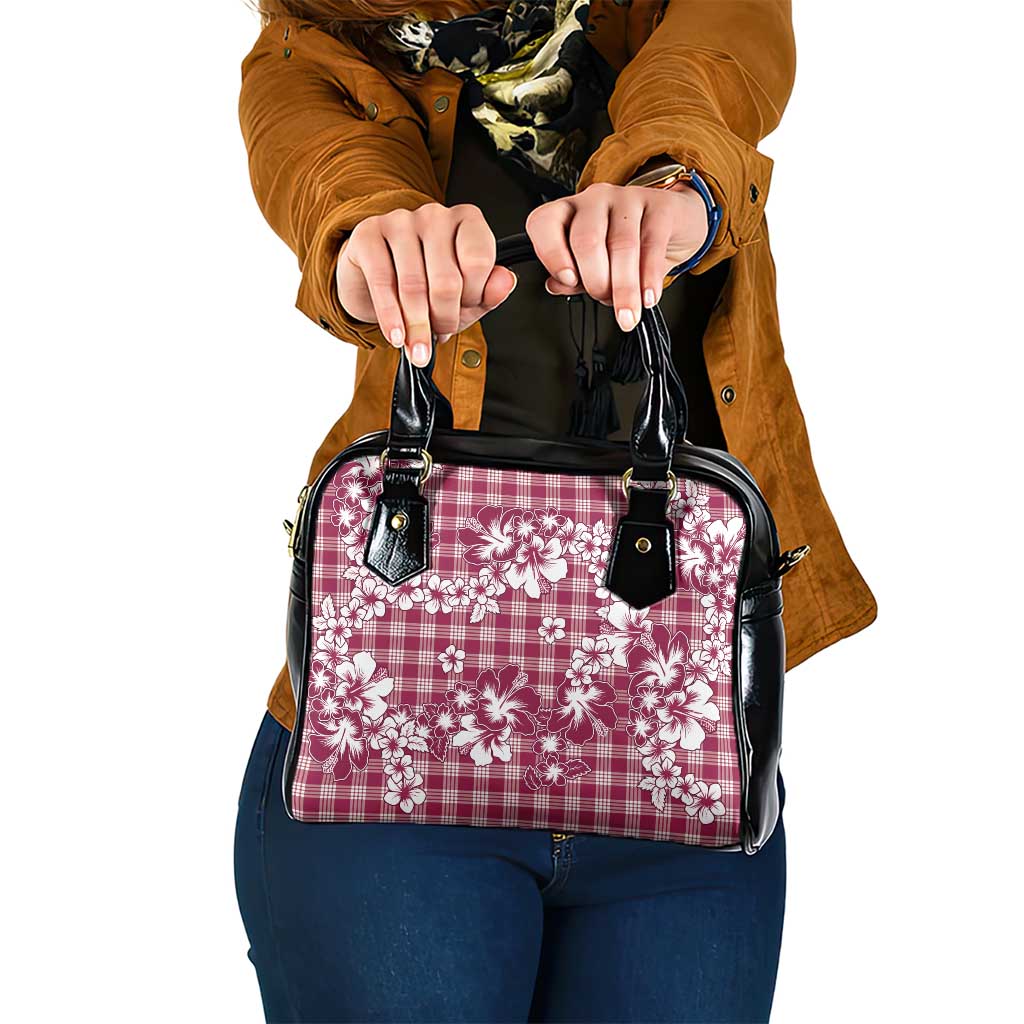 Hibiscus Pakala Royal Magenta Shoulder Handbag Tropical Floral Stylized LT01 One Size Magenta - Polynesian Pride