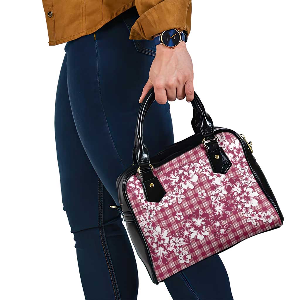 Hibiscus Pakala Royal Magenta Shoulder Handbag Tropical Floral Stylized LT01 - Polynesian Pride