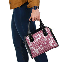 Hibiscus Pakala Royal Magenta Shoulder Handbag Tropical Floral Stylized LT01 - Polynesian Pride
