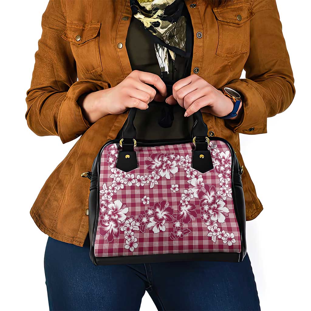 Hibiscus Pakala Royal Magenta Shoulder Handbag Tropical Floral Stylized LT01 - Polynesian Pride