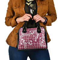 Hibiscus Pakala Royal Magenta Shoulder Handbag Tropical Floral Stylized LT01 - Polynesian Pride
