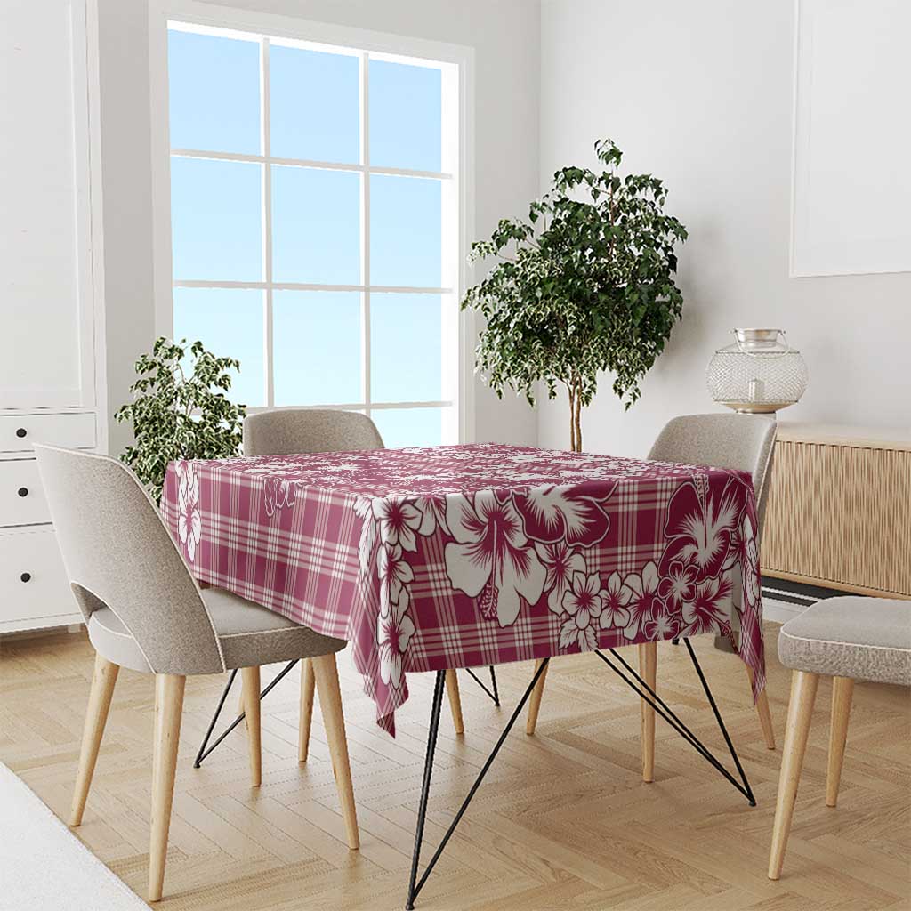 Hibiscus Pakala Royal Magenta Tablecloth Tropical Floral Stylized LT01 - Polynesian Pride