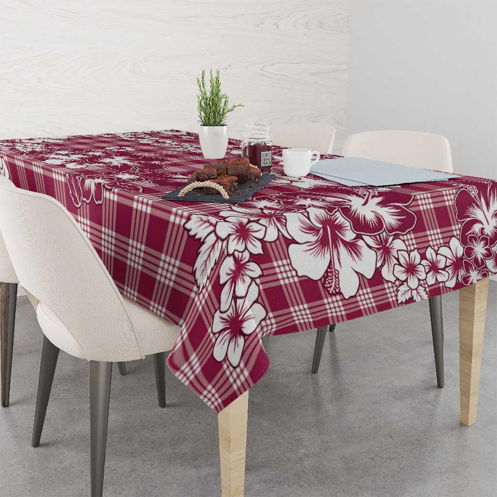 Hibiscus Pakala Royal Magenta Tablecloth Tropical Floral Stylized LT01 - Polynesian Pride