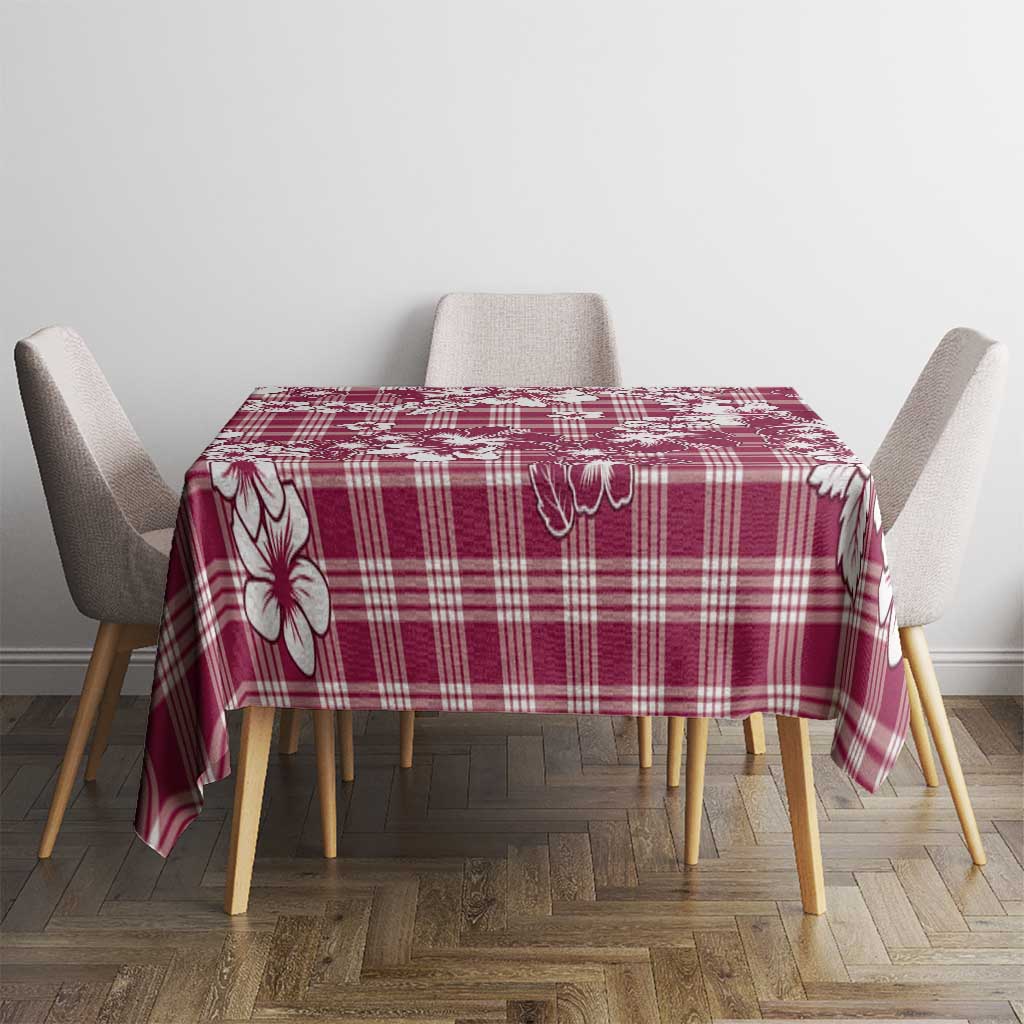 Hibiscus Pakala Royal Magenta Tablecloth Tropical Floral Stylized LT01 - Polynesian Pride