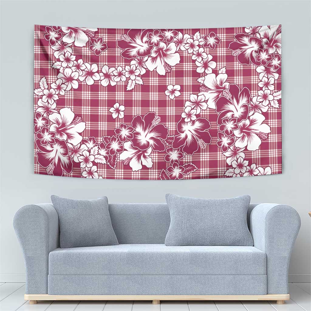 Hibiscus Pakala Royal Magenta Tapestry Tropical Floral Stylized LT01 - Polynesian Pride
