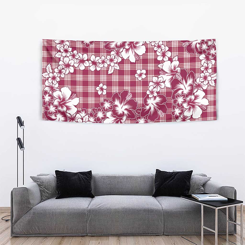 Hibiscus Pakala Royal Magenta Tapestry Tropical Floral Stylized LT01 - Polynesian Pride